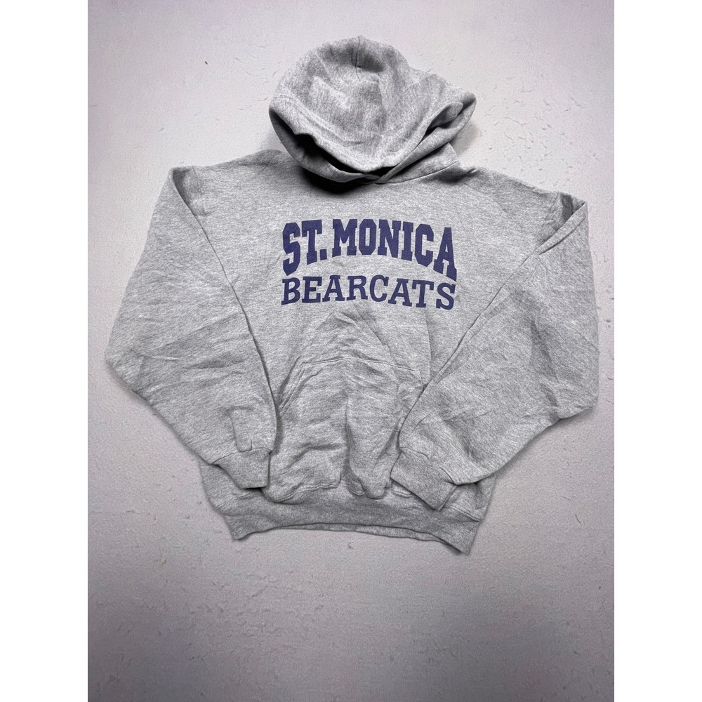 Russell Athletic Dri-Power Hoodie Youth XL Grey St. Monica Bearcats Good
